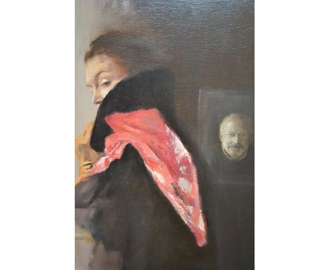 Graham Pook, oil on canvas, ' The Letter ', signed and dated 2006, 24ins x 18ins in a painted frame