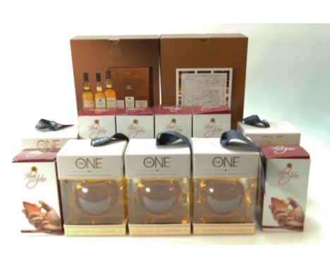 A collection of Christmas wines and spirits to include: 2 x The Classic Malts Collection 3 x 20cl, 6 x  Louis Royer Gift Boxe
