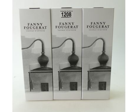 A collection Cognac comprising: 3 x Fanny Fougerat Iris Poivre XO 70cl.