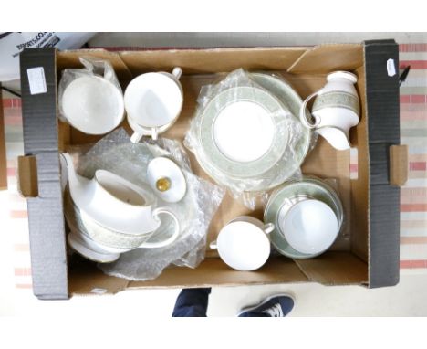 A collection of Royal Doulton English Renaissance: tea and dinner ware including teapot, cups and saucers, plates etc