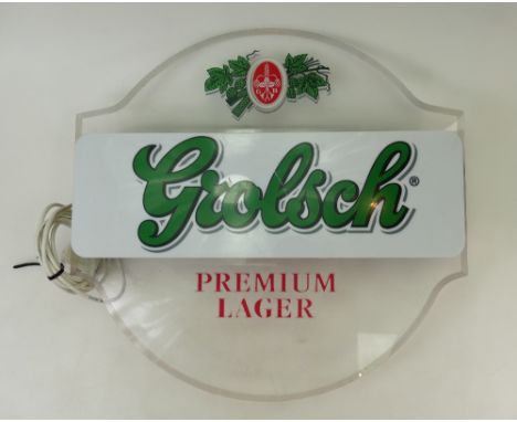 Perspex Grolsch Advertising wall lamp: dimensions 50 x 47 cm 