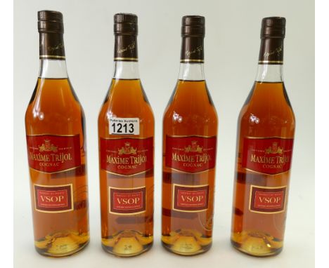A collection of Cognac comprising: 4 x Maxime Trijol VSOP 70cl.