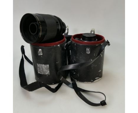 Nikon Camera lens: Items to include Nikkor - C 1.8 500mm reflex lens x 2, both cased. (2)