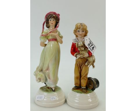 Goebel Figurines: Goebel Pinke &amp; Master Simpson. (2)