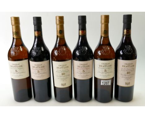 A collection of Cognac to include: Chateau de Beaulon Pineau de Charentes Red 10YO 75cl , Chateau de Beaulon Pineau de Charen