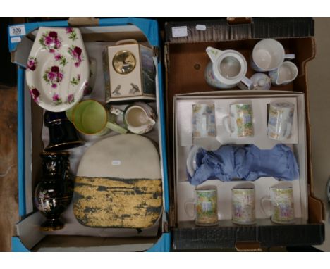 A mixed Collection: includes Dunoon ceramics x 6 mugs boxed: plus pottery tea service, together with unusual Italian designer