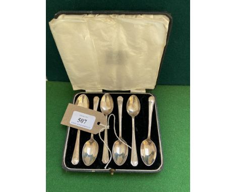 6 silver coffee spoons (Sheffield 1936) 