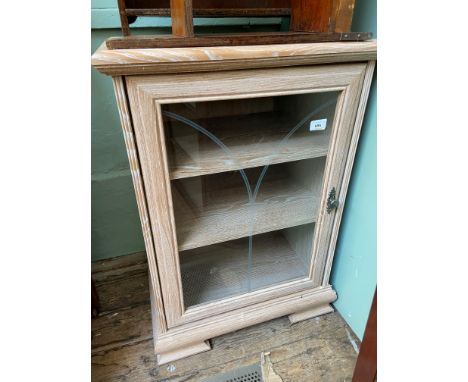 2 shelf glass door display cupboard