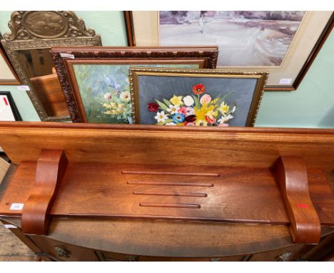 Teak over-mantle shelf (48" long)