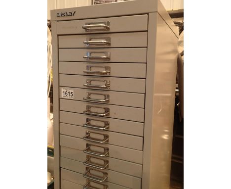 Vintage 22 drawer metal office cabinet. Not available for in-house P&amp;P, contact Paul O'Hea at Mailboxes on 01925 659133 