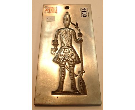 Gingerbread/shortbread mould from Williamsburg, Virginia. P&amp;P Group 2 (£18+VAT for the first lot and £3+VAT for subsequen