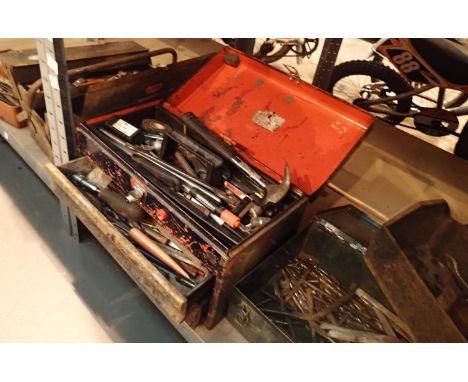 Five boxes of mixed hand tools and drill bits. Not available for in-house P&amp;P, contact Paul O'Hea at Mailboxes on 01925 6