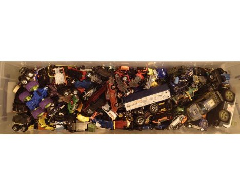 Large box of approxmalty 300 model vehicles. Not available for in-house P&amp;P, contact Paul O'Hea at Mailboxes on 01925 659