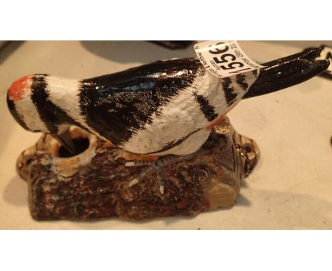 Cast iron woodpecker door knocker, H: 18 cm. P&amp;P Group 2 (£18+VAT for the first lot and £3+VAT for subsequent lots) 