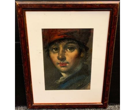 Thomas O'Donnell (Irish school), Portrait of a boy, signed, oil on board, 27cm x 19cm. 
