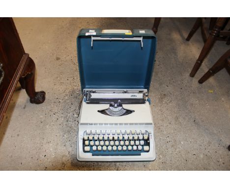 An Imperial typewriter in fitted carry case