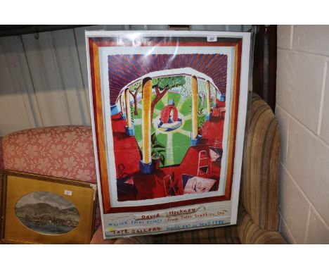 A 1986 David Hockney Tate Gallery poster 