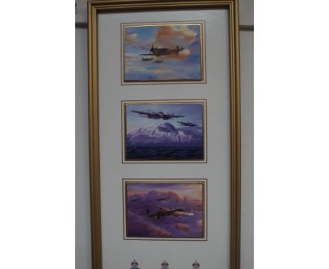 Limited edition tribute to the royal air force commands united invictory - ceramic plaques   