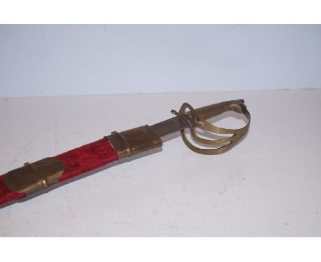 Officers sword &amp; scabbard possibly Indian