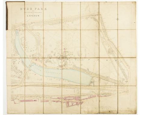 London.- Trench (Capt. the Hon. W. Le Poer) Hyde Park from Sheet VI.11.12.15.16 of the Ordnance Survey of London, showing the
