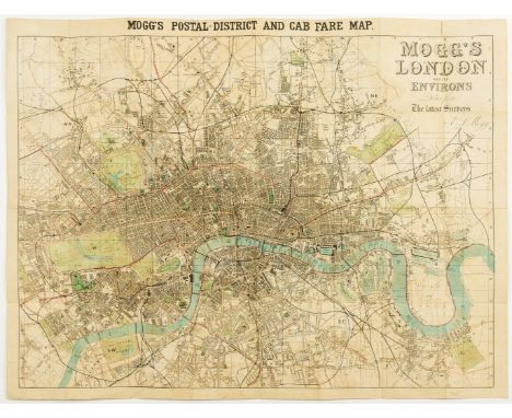 London.- Mogg (Edward) Mogg's London and Its Environs Drawn from the Latest Surveys, showing from Upper Holloway down to Camb