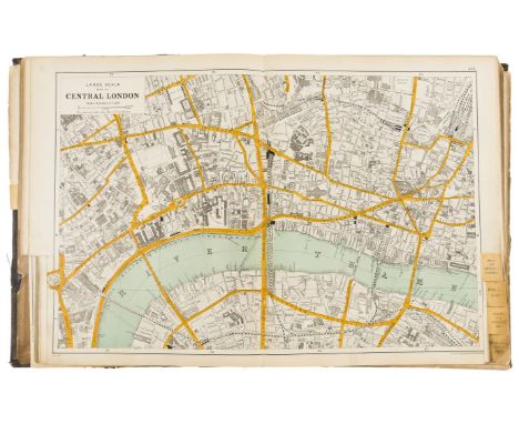 London.- Bacon (George W., publisher) Bacon's Large Scale Atlas of London and Suburbs (revised edition), complete with title,