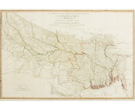 India.- Rennell (James) A Map of the North Part of Hindostan or A Geographical Survey of the Provinces of Bengal, Bahar, Awd,
