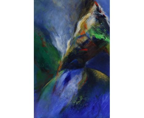 Seijkens Nick (1956), sign. l.l.,  Abstract, panel 109 x 72 cm.SEIJKENS NICK (GEB. 1956), ges. l.o.,  Abstract, paneel 109 x 