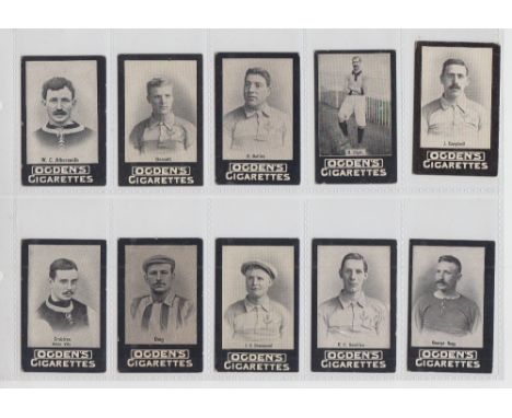 Cigarette cards, Ogden's Tabs, General Interest (Item 97-2, Football) (set, 25 cards) (a few minor edge knocks, mainly gd)