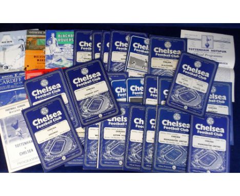 Football programmes, Chelsea FC, a collection of approx 40 programmes, home and away issues, homes inc. v Ford Utd Youth Cup 