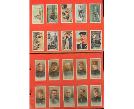 Cigarette &amp; trade cards, 2 modern albums containing a selection of Military &amp; Shipping cards inc. Drapkin's, Soldiers