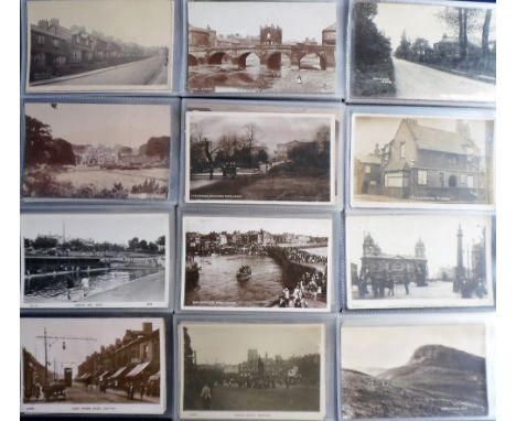 Postcards, Yorkshire, a collection of approx 110 cards inc. RP's of Kings Cross Rd Halifax, Victoria Rd Saltaire, Ripponden S