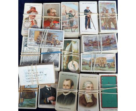 Cigarette cards, Wills, a quantity of part-sets and odds with duplication, all pre-1920's series inc. Billiards, Allied Army 