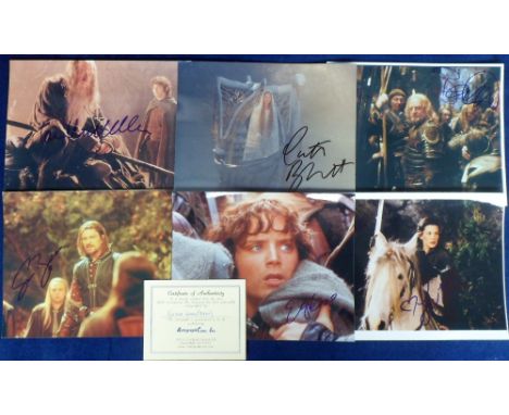 Cinema Autographs, Lord of The Rings, a good collection of signed coloured 8" x `10" photos, from the film trilogy, both majo