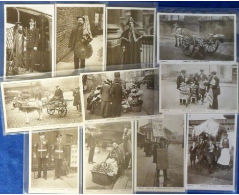 Postcards, London Life, a selection of 11 cards from the Rotary Series 10513, cards are numbered 39-49 inclusive inc. no 39 C
