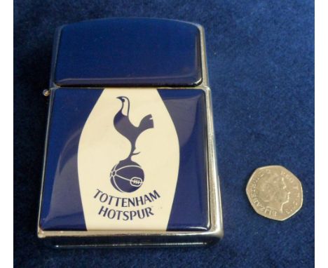 Football Memorabilia, Tottenham Hotspur, a table top lighter in metal and plastic with club badge design to front, stamped to