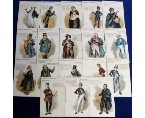 Postcards, a collection of 18 characters from Dickens cards, all published by Tuck and illustrated by Kydd, various series in