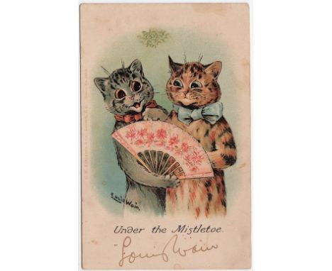 Louis Wain Print - Sweethearts Cats - Louis Wain Cat Poster, Cats With