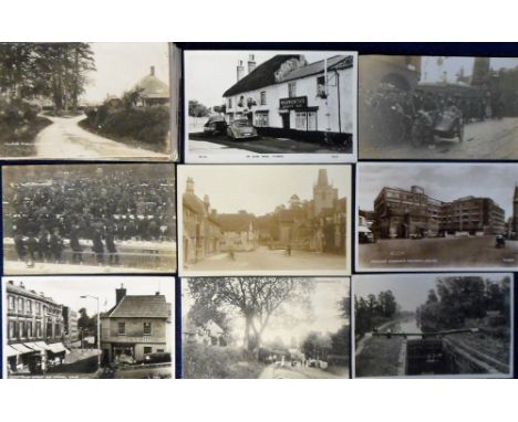 Postcards, Wiltshire, a further collection of 50 cards of Wiltshire, mostly street scenes and villages. RP's inc. High St Mil