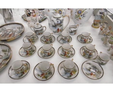 A JAPANESE EGG SHELL CHINA TEA SERVICE