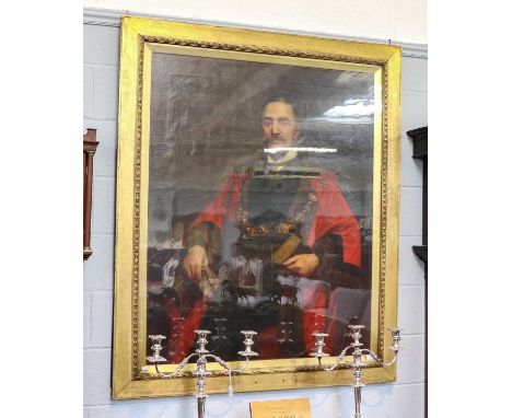 John William Brooke (1853-1919)Portrait of Councellor Joseph Huggan, J.P. Fourth Mayor of PudseySigned, oil on canvas, 125cm 