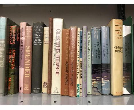 Spender, Stephen. Letters to Christopher, first edition, original boards, 8vo, Santa Barbara: Black Sparrow Press, 1980; Poem
