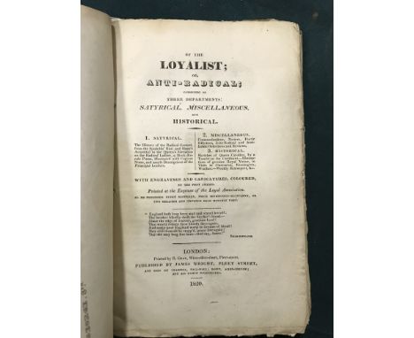 Historical, 8 original parts, as issued, first edition, 9 [?of 10] engraved plates, including 3 by George Cruikshank, hand-co
