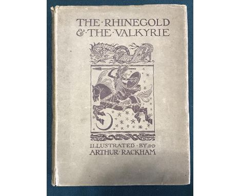 Rackham, Arthur. The Rhinegold and the Valkyrie, first edition, second impression, 34 tipped-in coloured plates, original buc