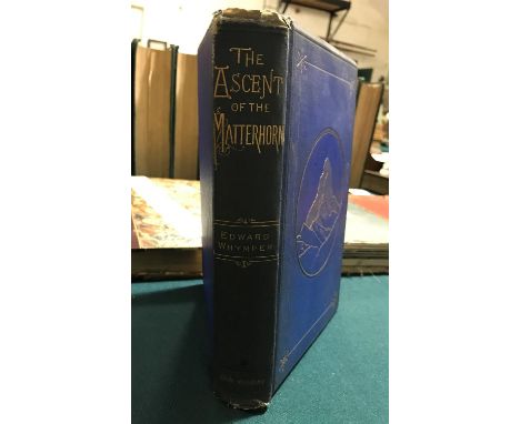 Whymper, Edward. The Ascent of the Matterhorn, first edition, half-title, wood-engraved frontispiece, 14 full-page illustrati
