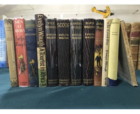 Waugh, Evelyn. Vile Bodies, first edition, original cloth, London: Chapman andHall, 1930; Black Mischief, first edition, orig