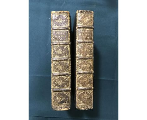 Camden, William. Camden's Britannia Abridg'd; with Improvements, and Continuations, to this present time, 2 volumes, 2 engrav