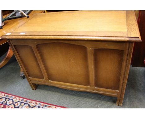 A light oak storage box