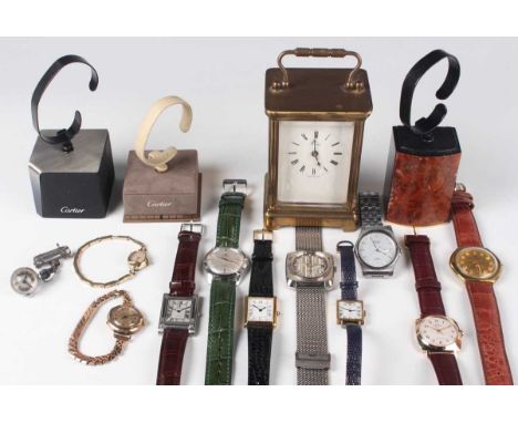 A Bucherer Automatic stainless steel cased gentleman's wristwatch, case diameter 3.5cm, together with a Watches of Switzerlan