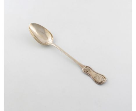 A Victorian Scottish silver single struck King's shape basting spoon, by J. Murray, Glasgow 1868, the terminal with a monogra